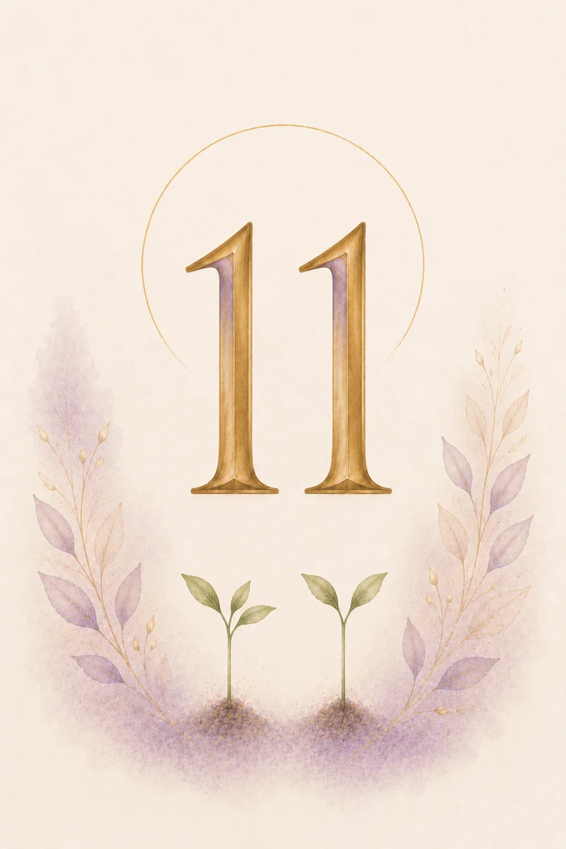 Angel number 11 meaning illustration