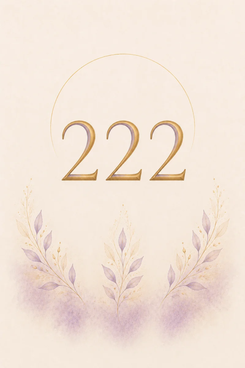 Angel number 222 meaning illustration