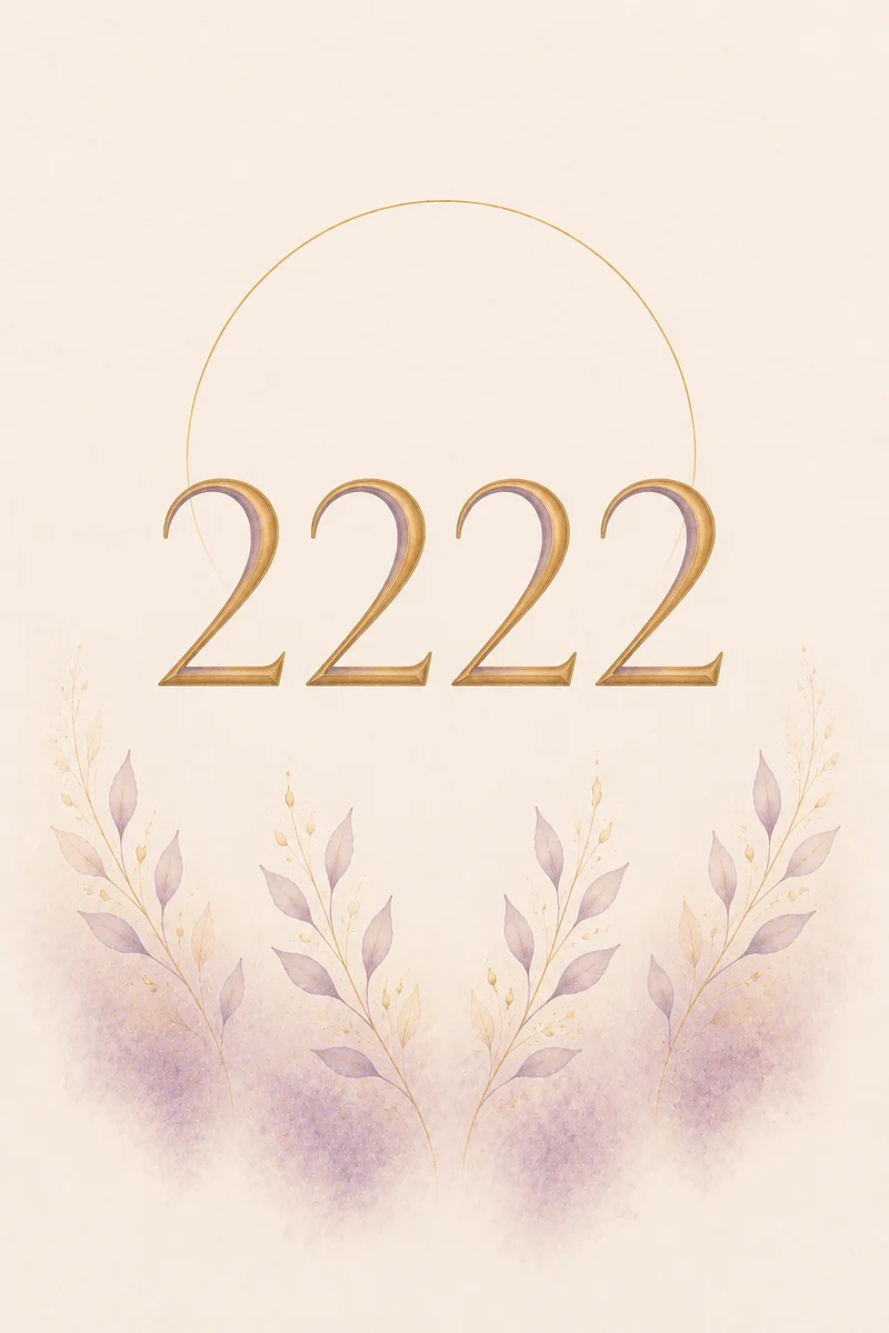 Angel number 2222 meaning illustration