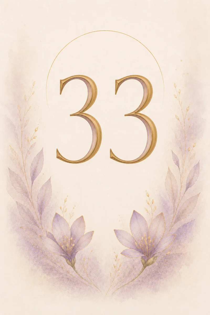 Angel number 33 meaning illustration