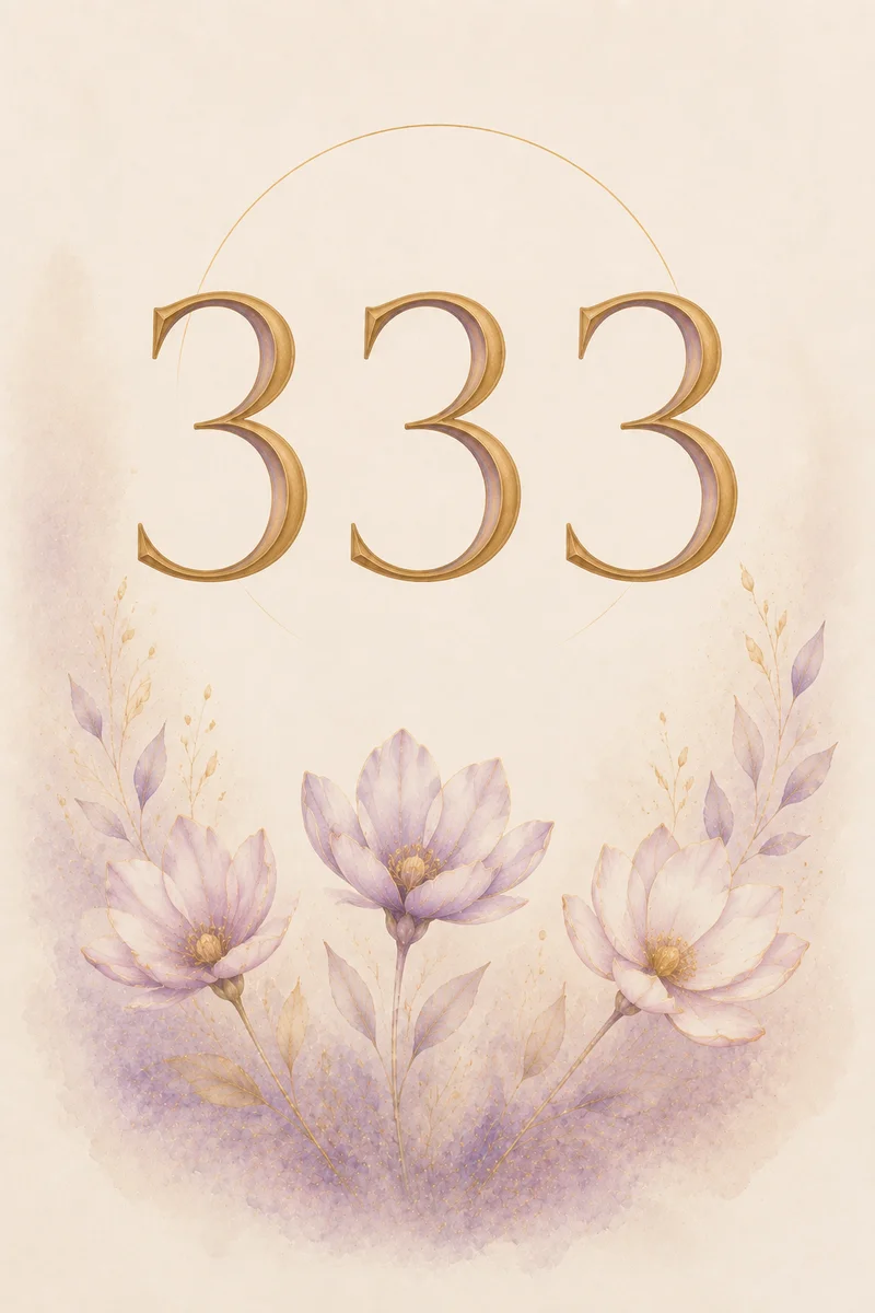 Angel number 333 meaning illustration