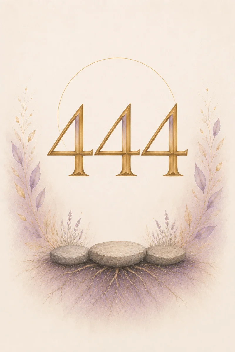 Angel number 444 meaning illustration