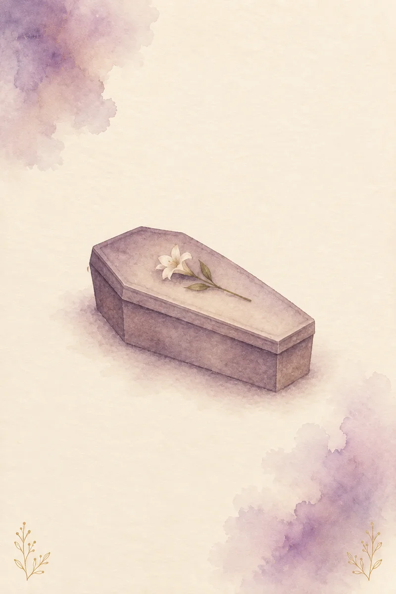The Coffin – Lenormand Card VIII · Symbol of endings and transformation