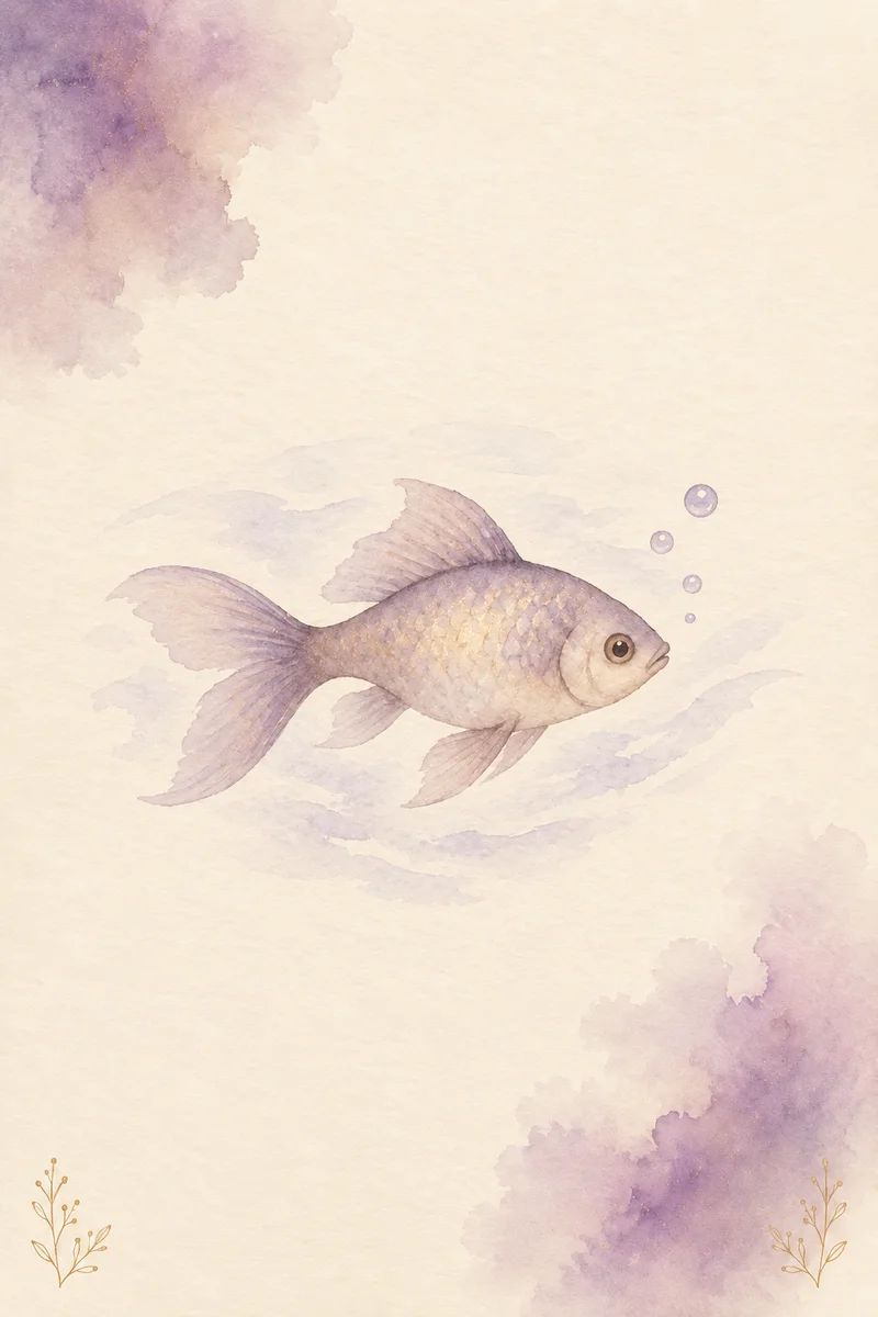 The Fish – Lenormand card XXXIV · symbol of money and resource flow