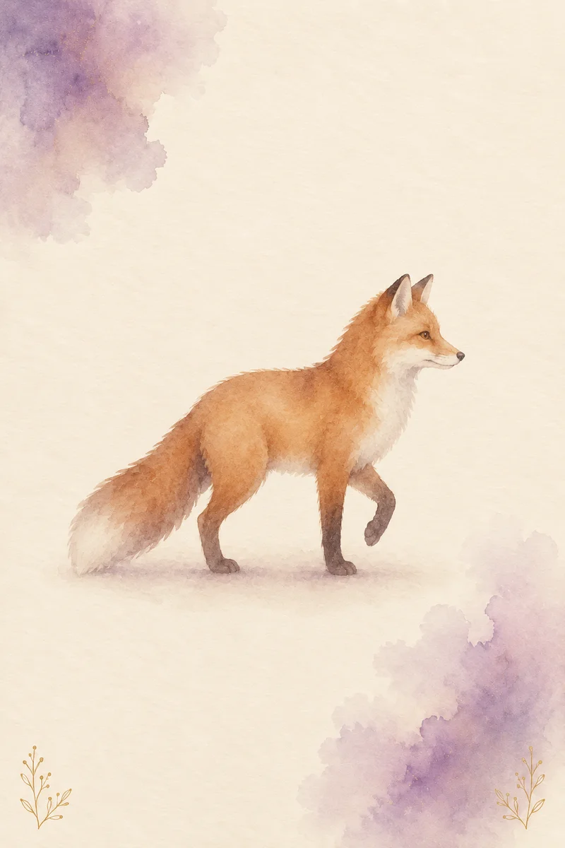 The Fox – Lenormand Card XIV · Symbol of cunning and strategic thinking