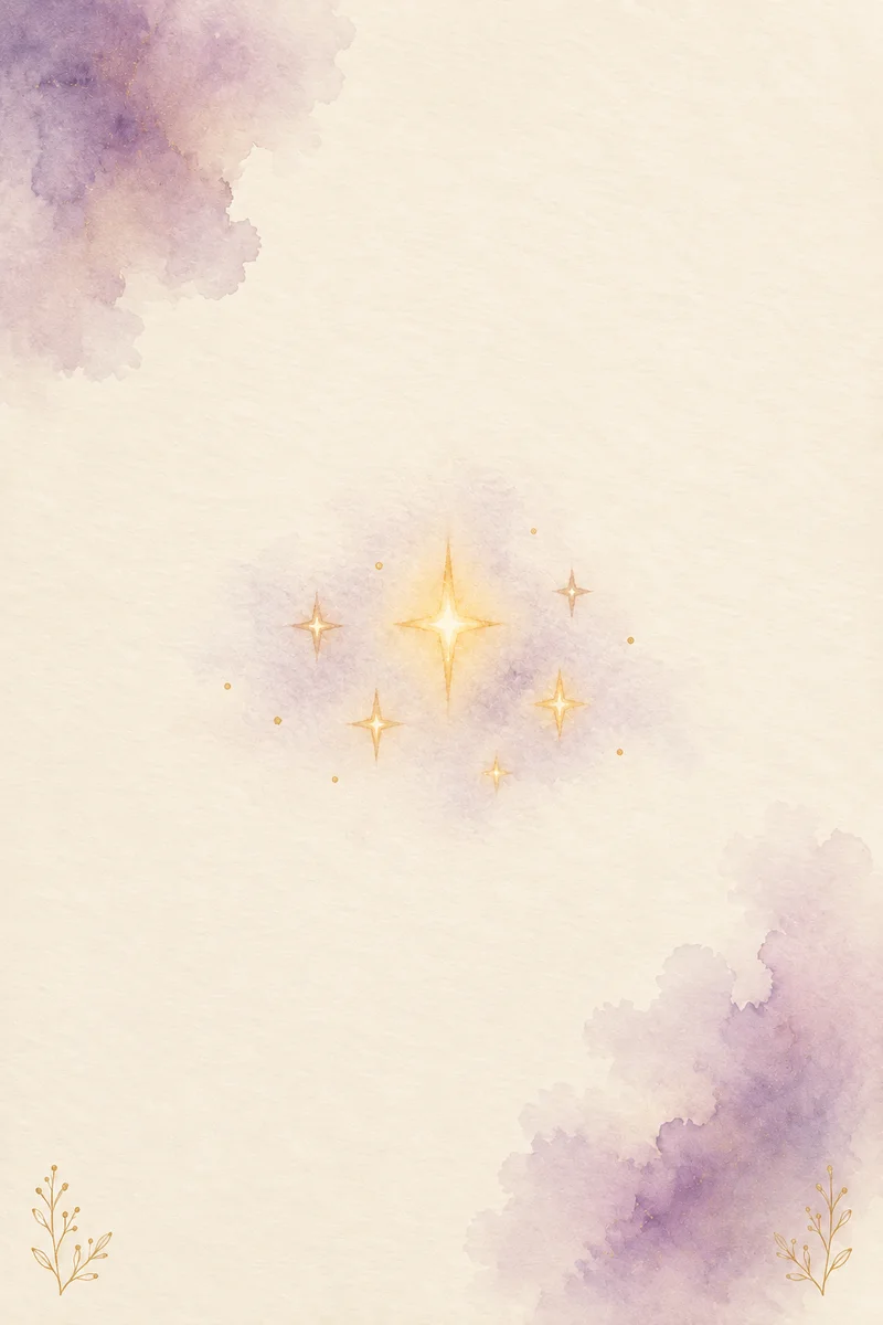 The Stars – Lenormand Card XVI · Symbol of Hope and Inner Guidance